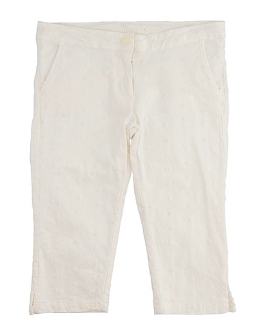 SHE.VER CHIC Casual trouser White 98% Cotton, 2% Elastane