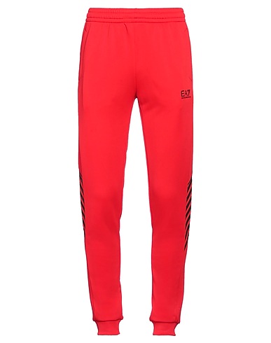 EA7 Pantalone Rosso 100% Poliestere