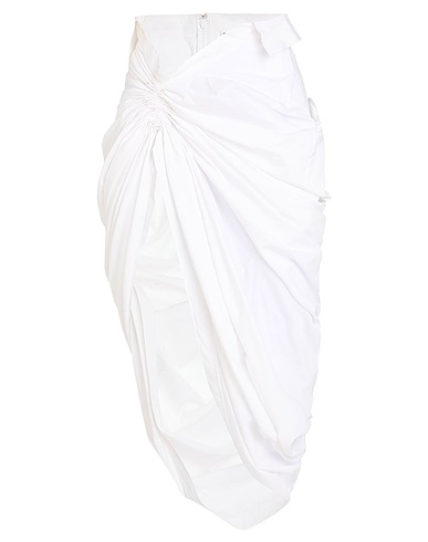 ALEXANDER WANG Midi-Rock Weiß 96% Baumwolle, 4% Elastan
