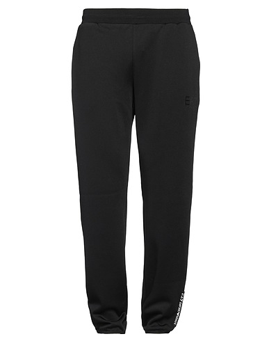 EA7 Casual trouser Black 95% Polyester, 5% Elastane