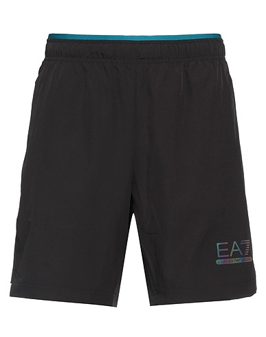 EA7 Shorts & Bermuda Nero 87% Poliestere, 13% Elastan