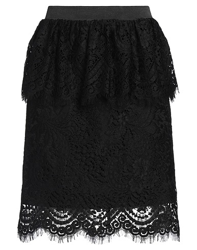 DESIGNERS REMIX Mini skirt Black 100% Nylon
