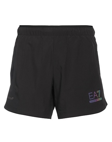 EA7 Shorts & Bermuda Nero 87% Poliestere, 13% Elastan