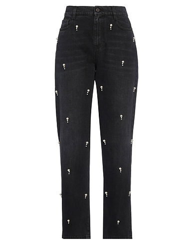 STELLA McCARTNEY Denim trousers Black 100% Cotton, Polyester, Plastic, Viscose, Polyurethane resin