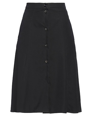 BERWICH Midi skirt Black 90% Polyester, 10% Polyamide