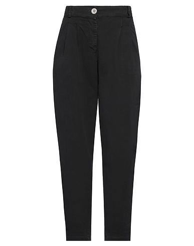 KIKISIX Casual trouser Black 97% Cotton, 3% Elastane