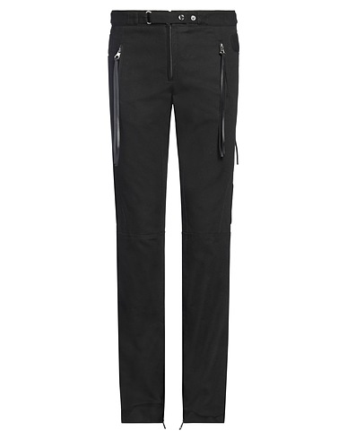 COURRÈGES Hosen Schwarz 100% Baumwolle, Lammleder