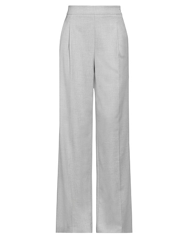 SANDRO FERRONE Casual trouser Light grey 63% Polyester, 34% Viscose, 3% Elastane