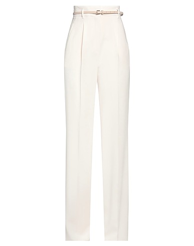 MAX MARA STUDIO Casual trouser Ivory 71% Triacetate, 29% Polyester