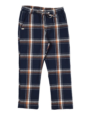 LE BEBÉ Casual trouser Blue 70% Cotton, 30% Polyester