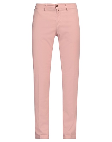 EXIGO Casual trouser Pink 71% Cotton, 28% Linen, 1% Elastane
