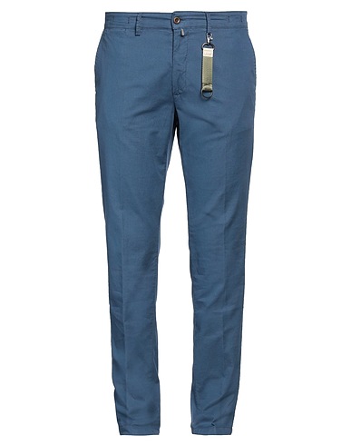EXIGO Pantalone Avio 71% Cotone, 28% Lino, 1% Elastan