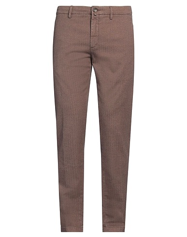 SIVIGLIA Casual pants Brown 71% Cotton, 27% Polyester, 2% Elastane