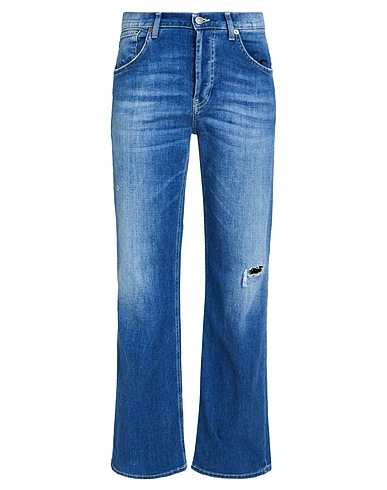 DONDUP Denim trousers Blue 92% Cotton, 6% Elastomultiester, 2% Elastane
