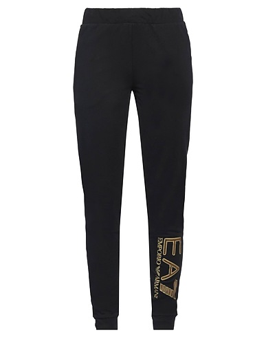 EA7 Casual trouser Black 95% Cotton, 5% Elastane