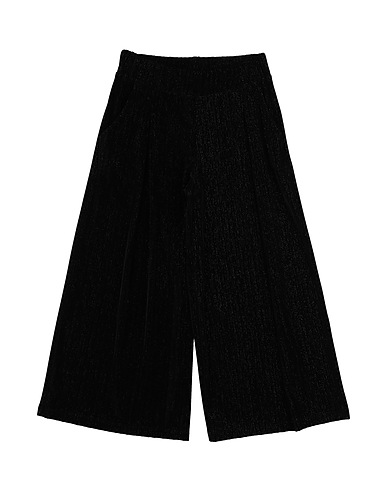 SHOPART Casual trouser Black 88% Polyester, 7% Metallic fiber, 5% Elastane