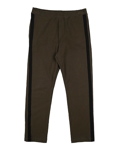 PAOLO PECORA Casual trouser Military green 95% Cotton, 5% Elastane