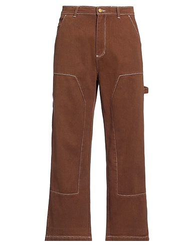 KIDSUPER STUDIOS Denim trousers Brown 100% Cotton