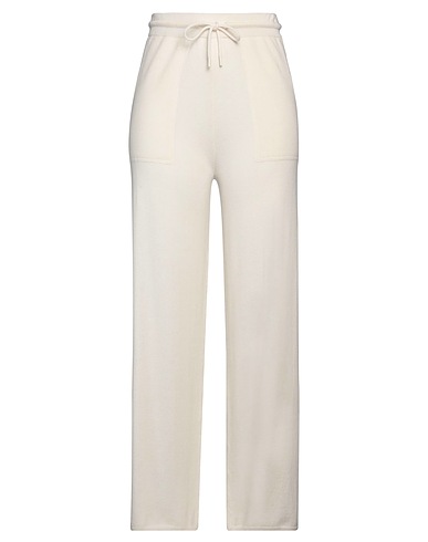 MAX MARA Pantalone Avorio 70% Lana, 30% Cachemire