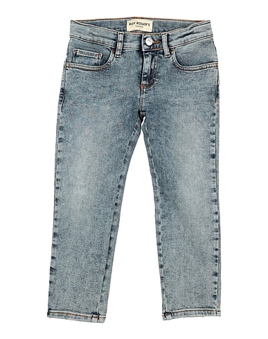 ROŸ ROGER'S Denim trousers Blue 83% Cotton, 15% Polyester, 2% Elastane