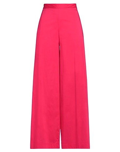 LIVIANA CONTI Casual trouser Fuchsia 68% Cotton, 28% Polyamide, 4% Elastane