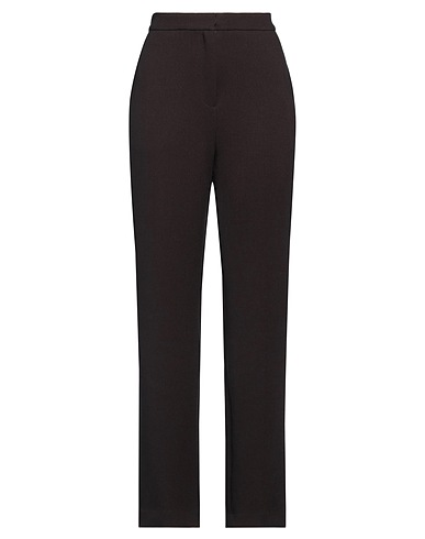 REMAIN BIRGER CHRISTENSEN Casual trouser Dark brown 75% Polyester, 22% Rayon, 3% Elastane