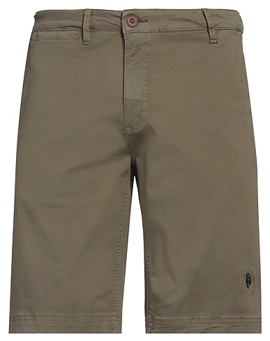 U.S.POLO ASSN. Shorts & Bermuda Military green 98% Cotton, 2% Elastane