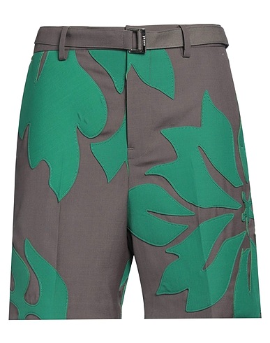 SACAI Shorts & Bermuda Charcoal 70% Polyester, 30% Wool