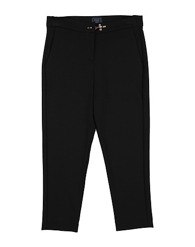 FAY Pantalone Nero 68% Viscosa, 28% Poliammide, 4% Elastan, Pelle