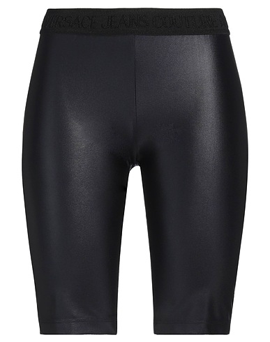 VERSACE JEANS COUTURE Shorts & Bermuda Black 79% Polyamide, 21% Elastane