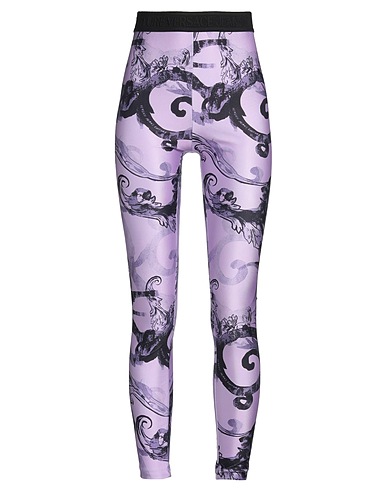 VERSACE JEANS COUTURE Leggings Lilac 80% Polyester, 20% Elastane