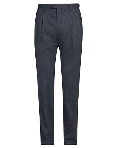 TOMBOLINI Casual pants Midnight blue 98% Virgin Wool, 2% Elastane