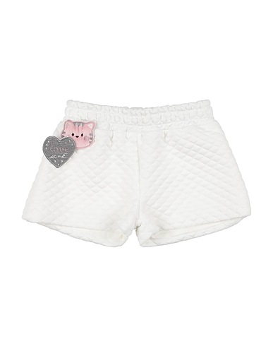 U+É Shorts & Bermuda White 95% Polyester, 5% Elastane