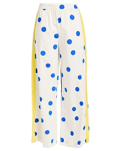 BOUTIQUE MOSCHINO Casual trouser Off white 87% Cotton, 13% Silk