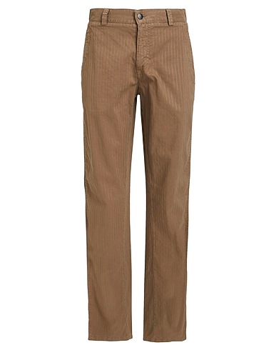 TRUSSARDI JEANS Casual pants Khaki 79% Cotton, 21% Linen