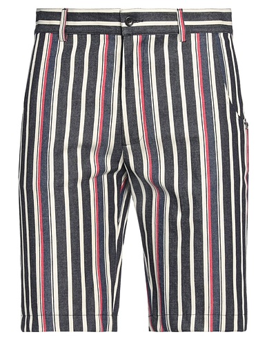 DANIELE ALESSANDRINI HOMME Shorts & Bermuda Navy blue 98% Cotton, 2% Elastane