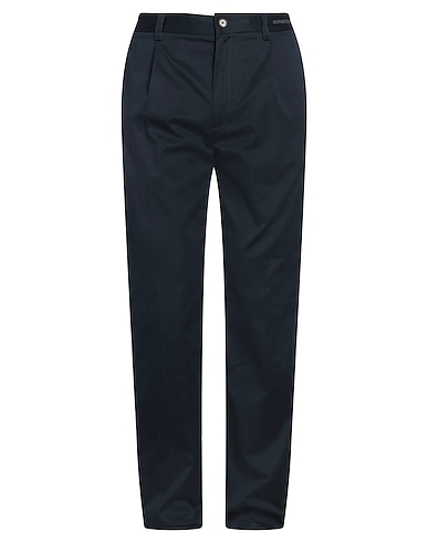 BURBERRY Casual trouser Navy blue 100% Cotton