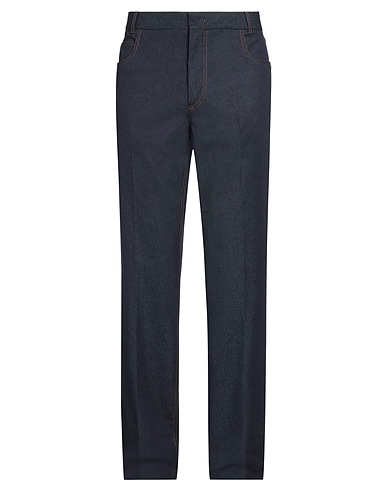LORO PIANA Denim pants Blue 57% Virgin Wool, 37% Cotton, 6% Cashmere