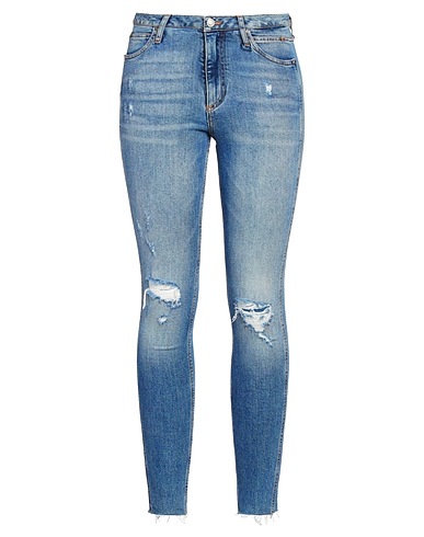 CALVIN KLEIN JEANS Denim trousers Blue 94% Cotton, 5% Polyester, 1% Elastane