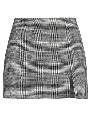 PINKO Mini skirt Grey 64% Virgin Wool, 35% Polyester, 1% Elastane