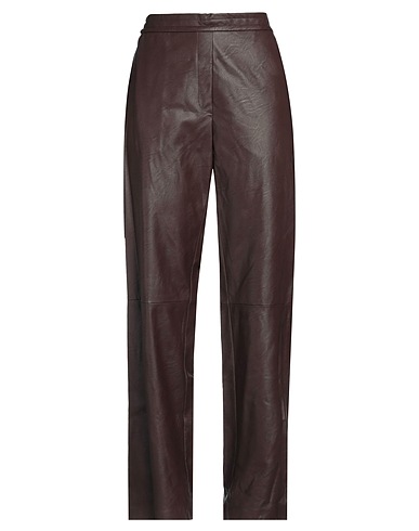 MEIMEIJ Pantalone Marrone 66% Poliuretano, 34% Viscosa, Poliestere, Cotone