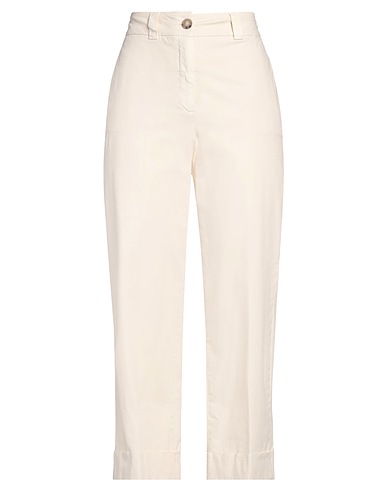 PESERICO Casual pants EASY Ivory 59% Cotton, 36% Lyocell, 5% Elastane