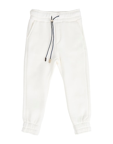 NUMBERS. Casual pants Off white 65% Cotton, 35% Polyester