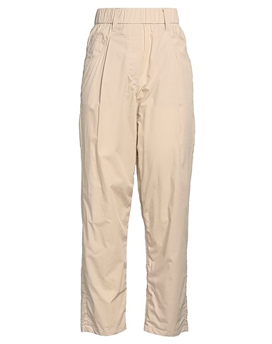 BRUNELLO CUCINELLI Casual trouser Beige 100% Cotton, Brass