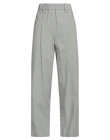 BRUNELLO CUCINELLI Pantalone Grigio chiaro 100% Cotone, Ottone