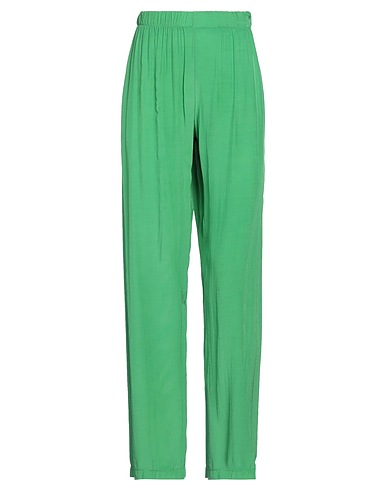 LOU LOU BELLE VILLE PARIS Pantalone Verde 100% Rayon