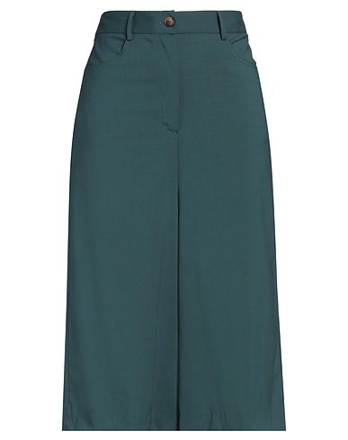 GRIFONI Casual trouser Emerald green 98% Virgin Wool, 2% Elastane
