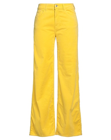 DEPARTMENT 5 Casual trouser Yellow 52% Cotton, 24% Modal, 22% Polyester, 2% Rubber