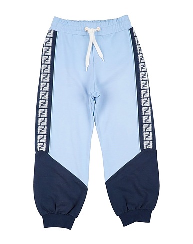 FENDI Hosen Himmelblau 100% Baumwolle