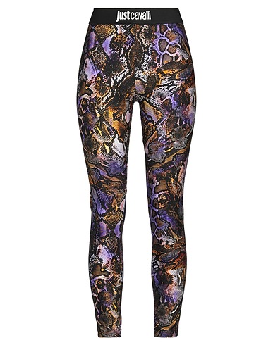 JUST CAVALLI Leggings Purple 80% Polyamide, 20% Elastane